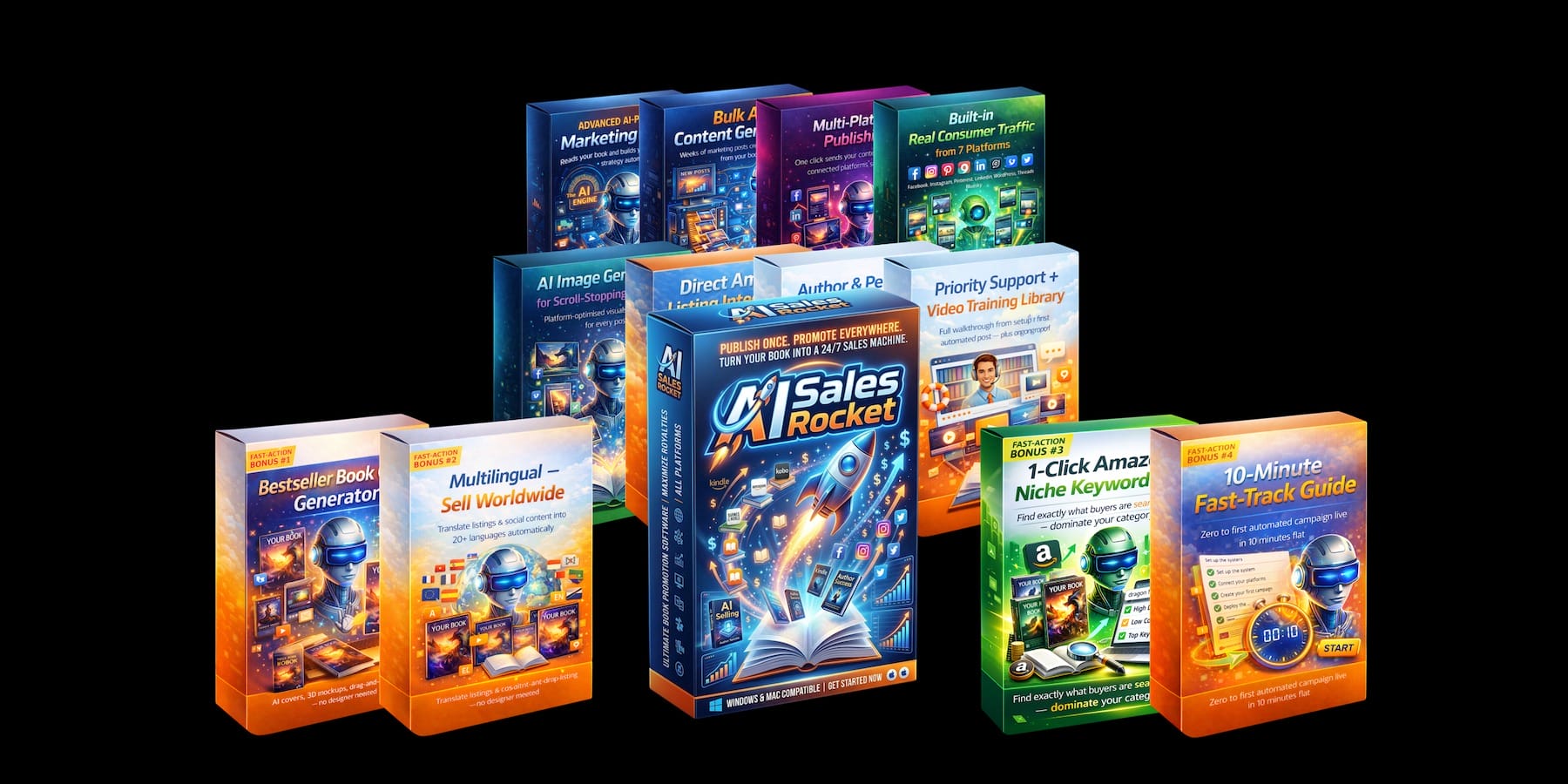 AI Sales Rocket: From Invisible Author to Everywhere Overnight