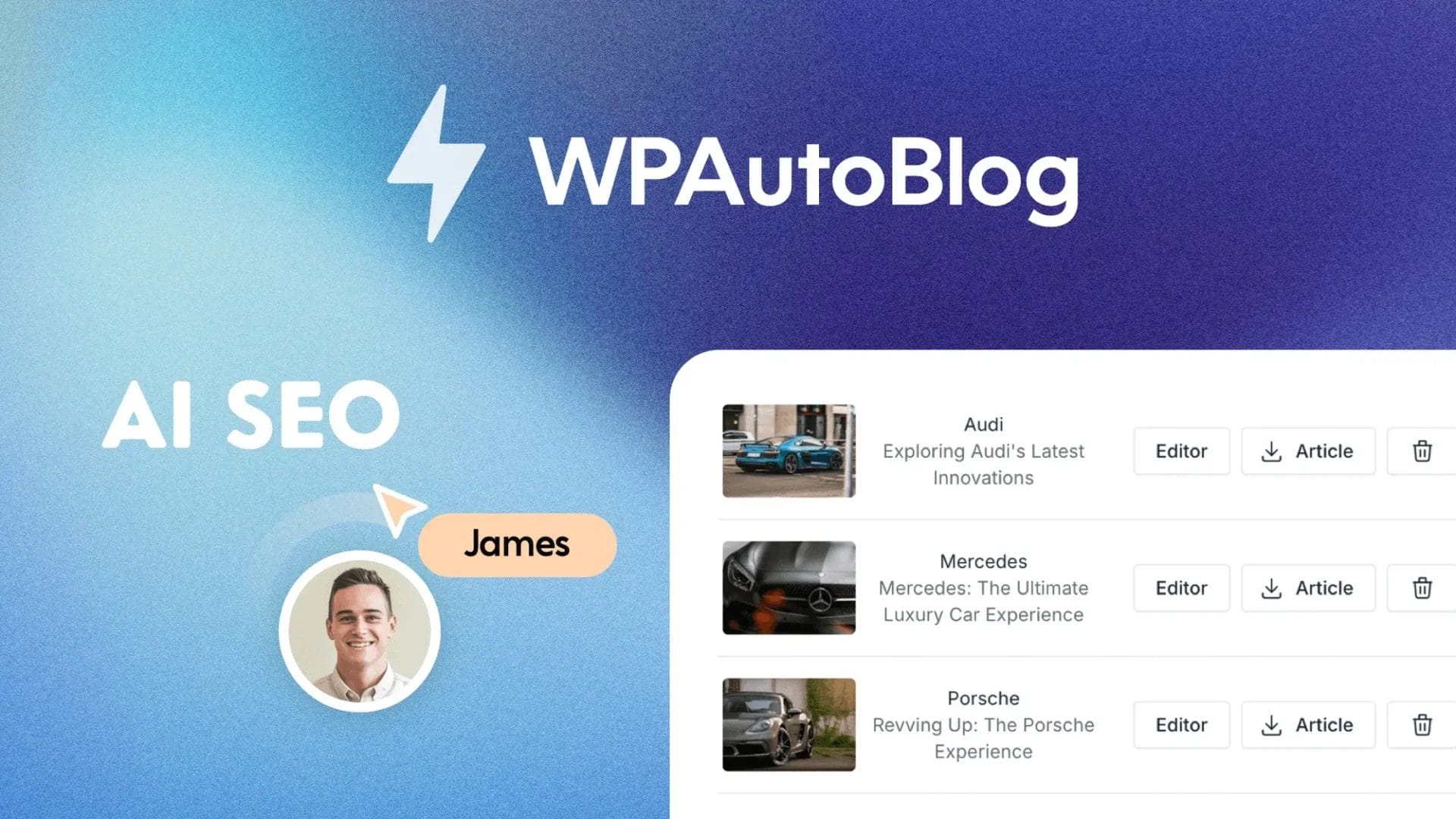 WPAutoBlog: Generate Professional AI Articles at Scale for Your WordPress Blog