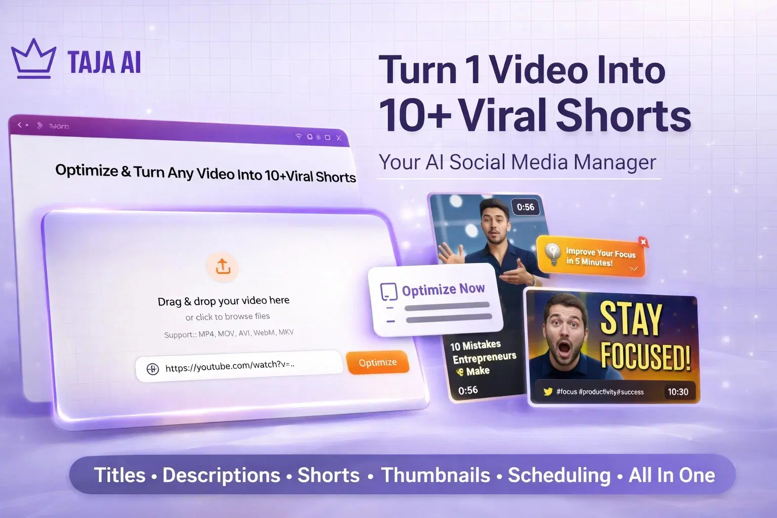 Taja: Turn One Video Into Viral Content Everywhere with AI-Powered Automation