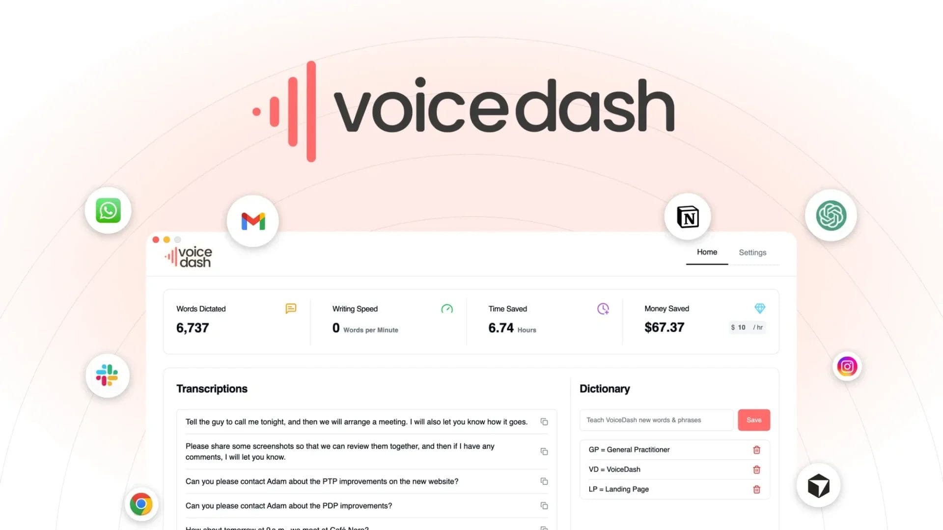 VoiceDash: Turn Your Speech into Polished Writing with AI Voice Dictation