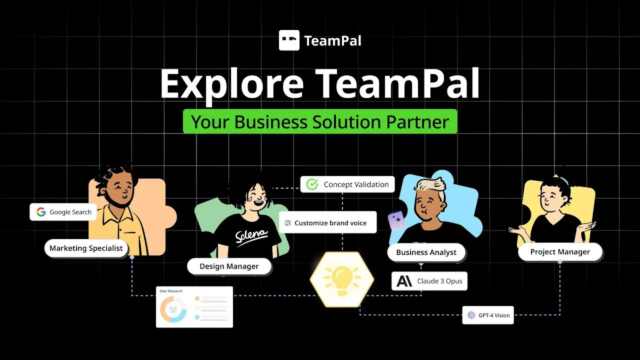 TeamPal: Automate Business Workflows with No-Code AI Agents Across Every Department